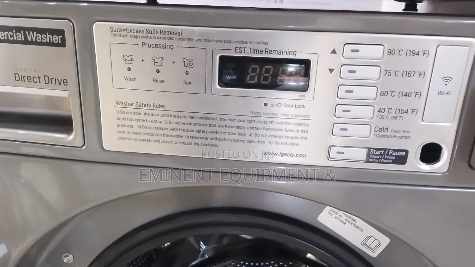 Lg Commercial Washer 10.5kg