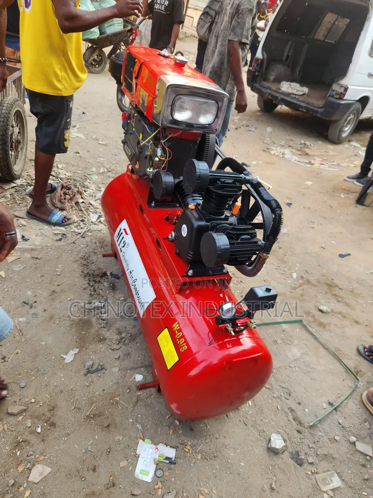 Diesel Drive 300l Air Compressor Machine
