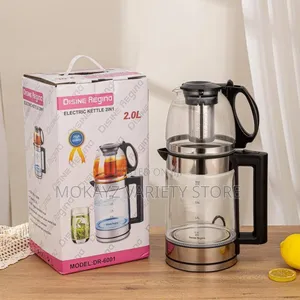 Disnie Regina Double-Layered (2in1) Glass Electric Kettle