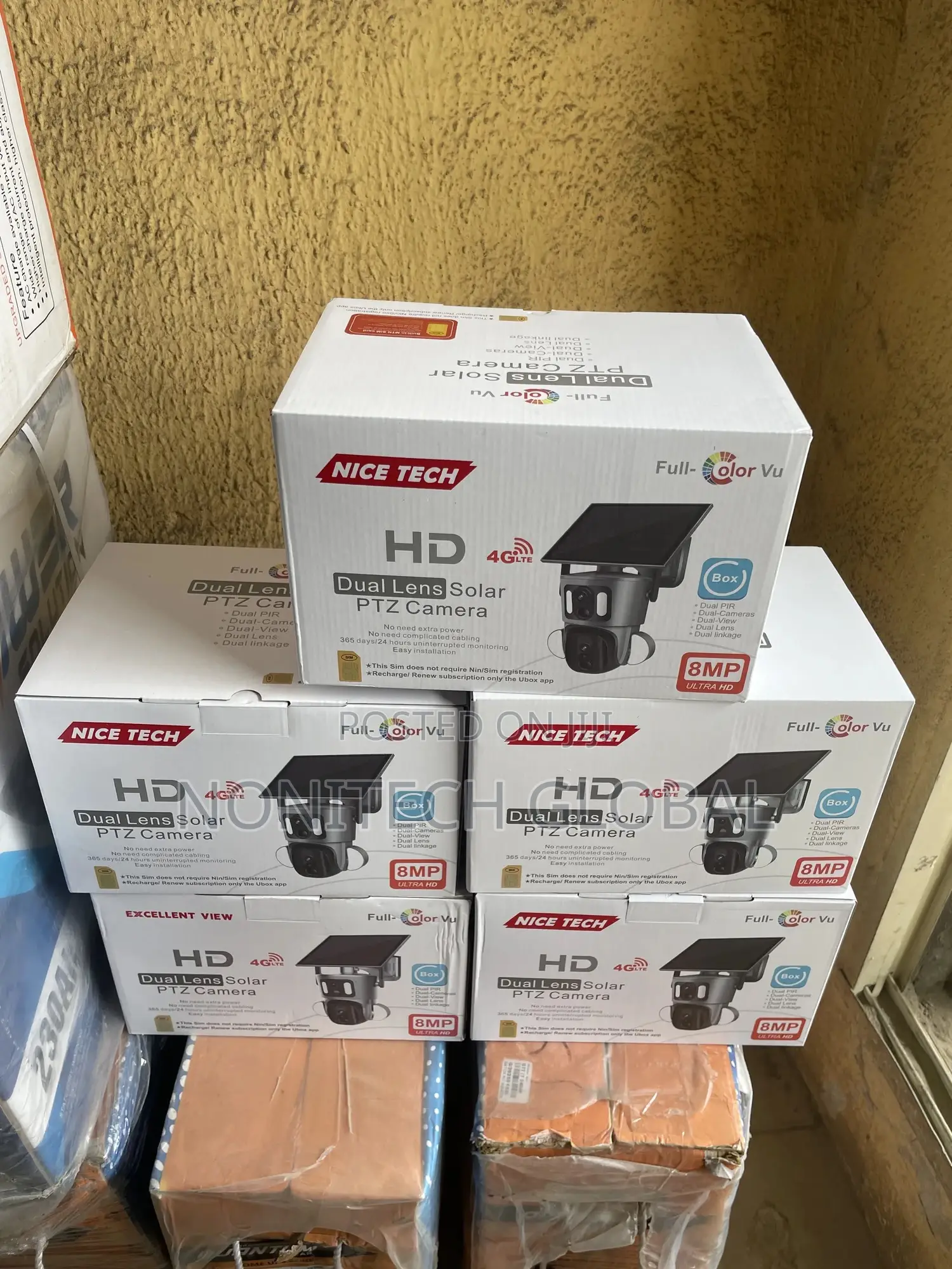 Ubox Double Len Ptz Solar Camera
