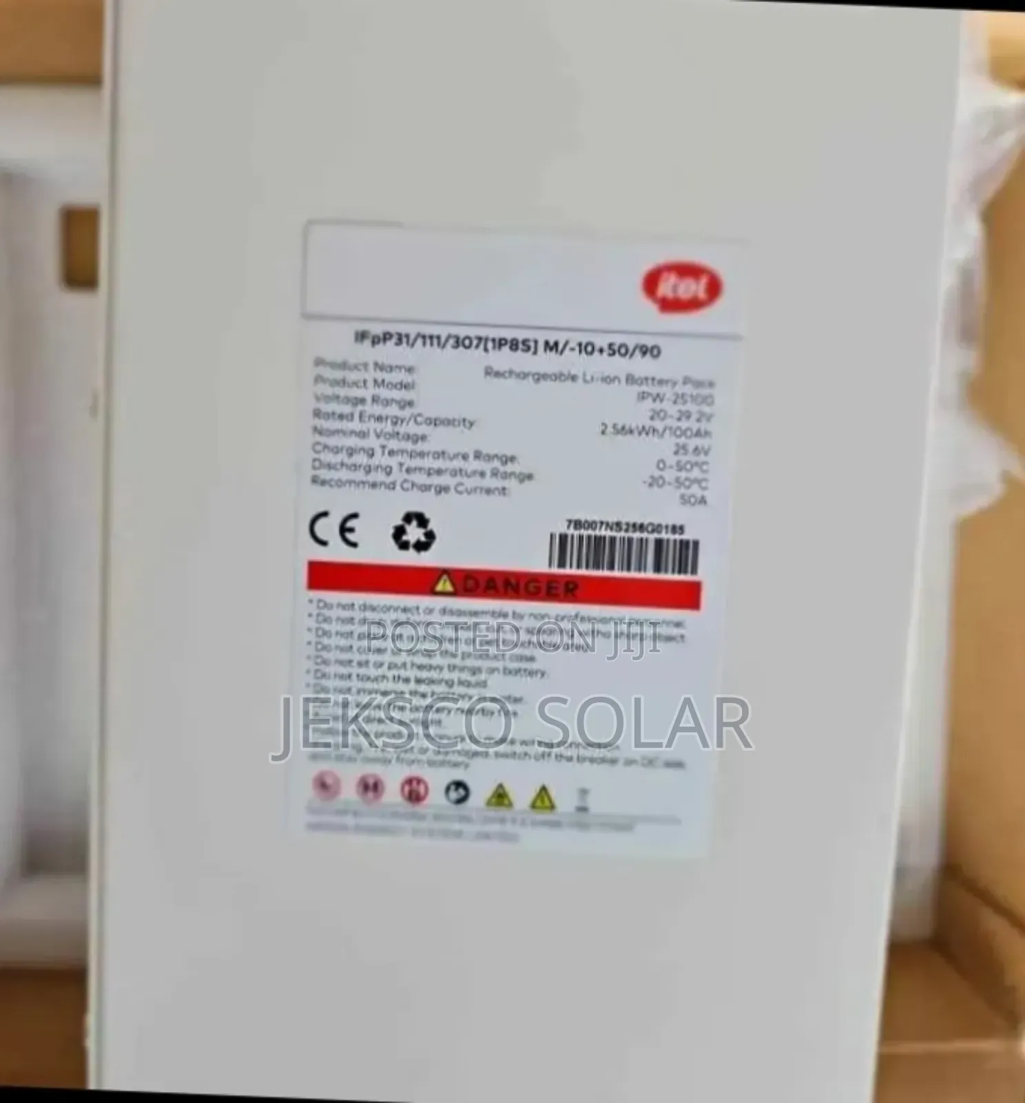 2.5kw Itel Lithium Battery, 24v