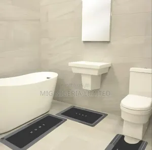 3pcs Non-Slip Silicone Bathroom Set, Super Absorb Quick-Dry Bath Mat
