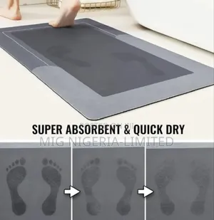 3pcs Non-Slip Silicone Bathroom Set, Super Absorb Quick-Dry Bath Mat