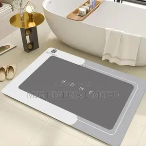 3pcs Non-Slip Silicone Bathroom Set, Super Absorb Quick-Dry Bath Mat