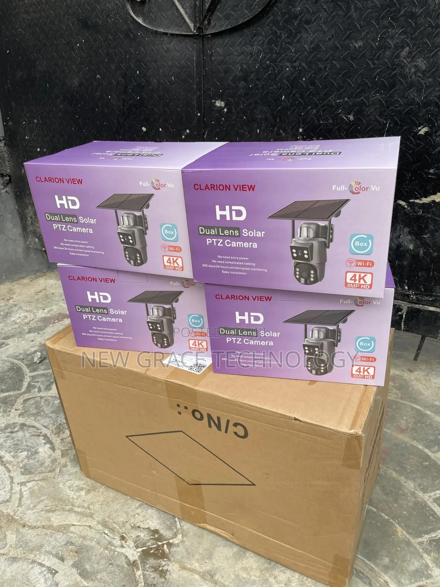 Ubox Ptz Wifi Double Len Solar Cameras