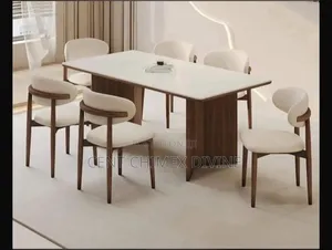 All Wood Dinning Set Marble Top