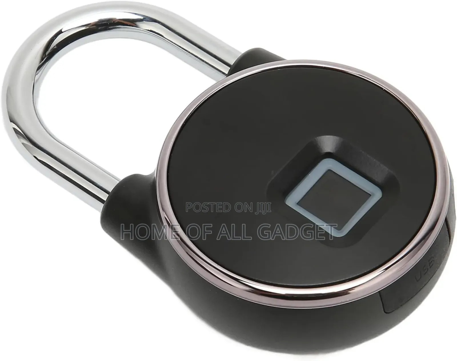 Fingerprint Padlock Usb Charging 360 Degree Recognition Smart Keyless