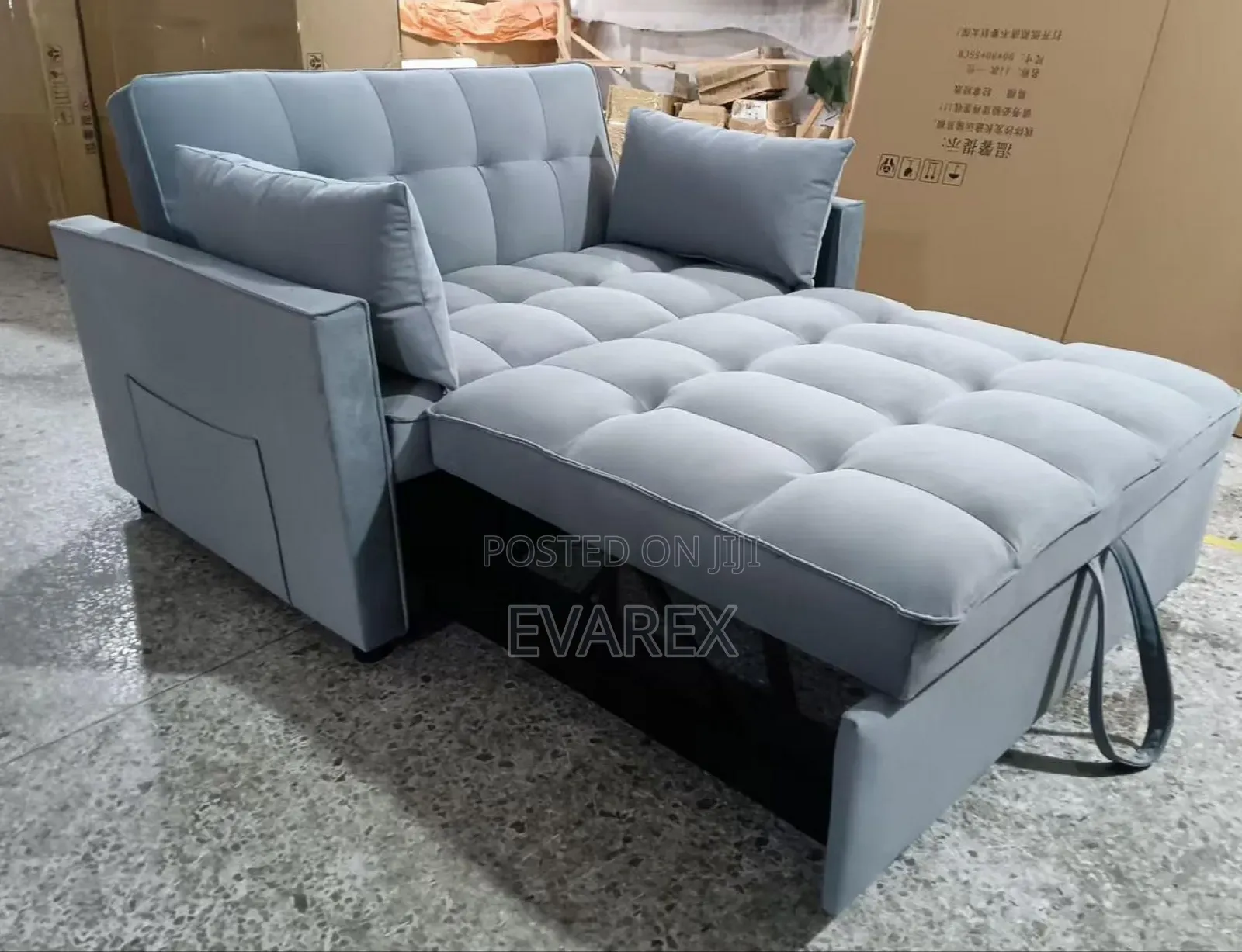 Exotic Adjustable Grey Sofa/Bed. Foldable Bed/Chair