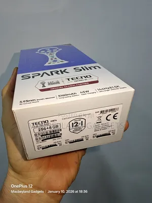 New Tecno Spark Slim 256 GB Black