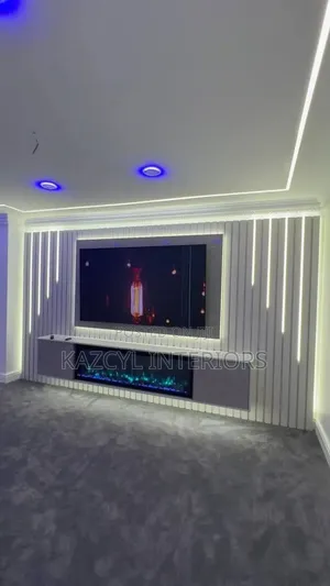 Contempotary Shelf For Tv And Wall Devider