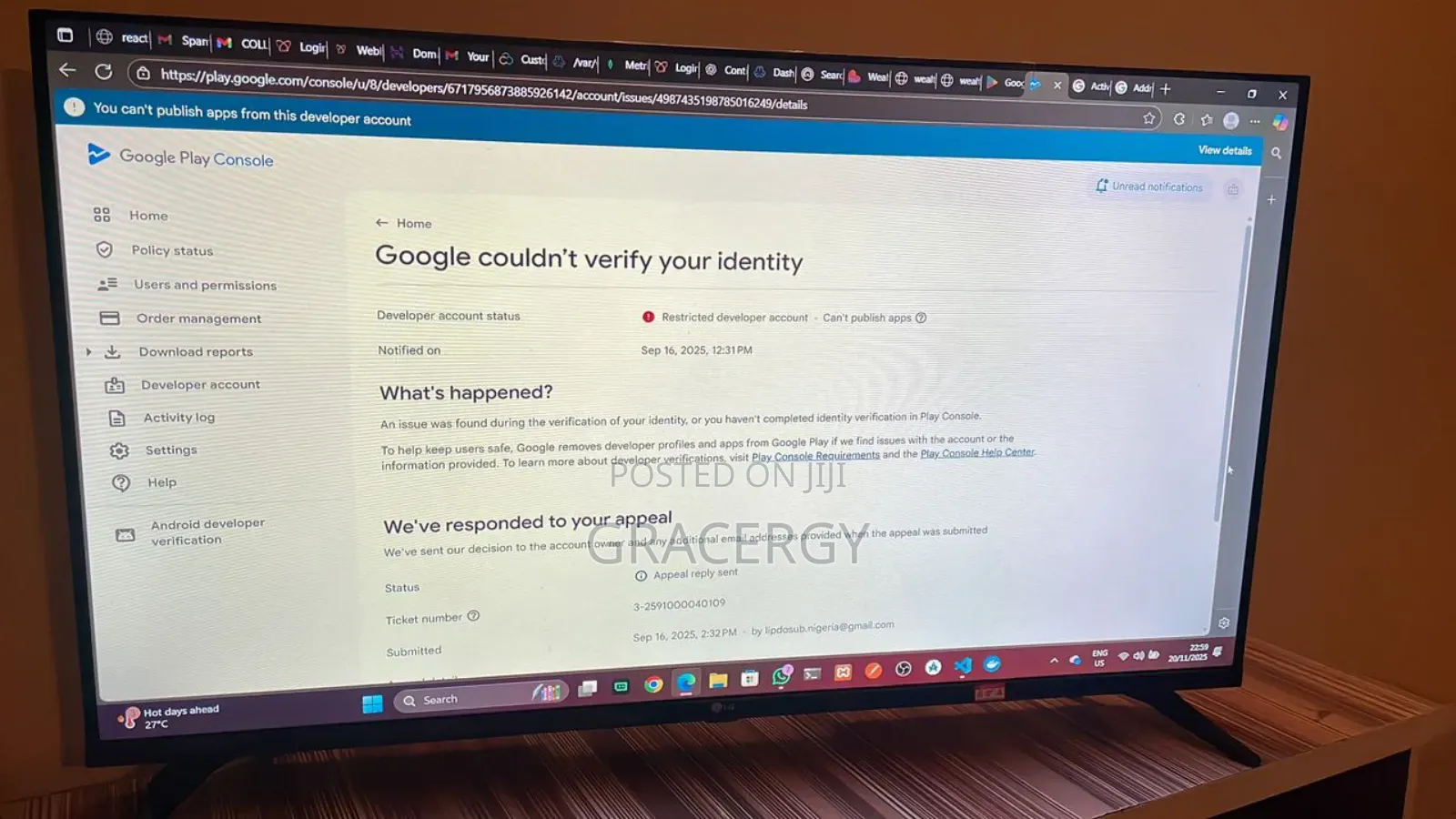 Unused Google Play Console Needed