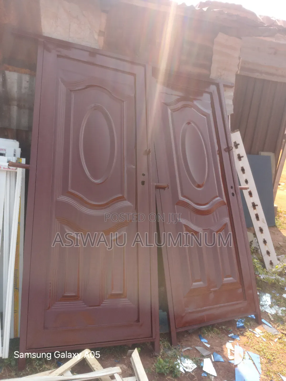 Iron Door With Strong Pipe