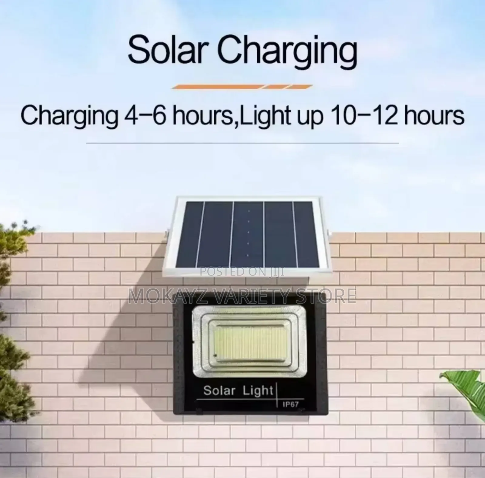 Ultra-Bright Solar Flood Light With Remote Control (500w)