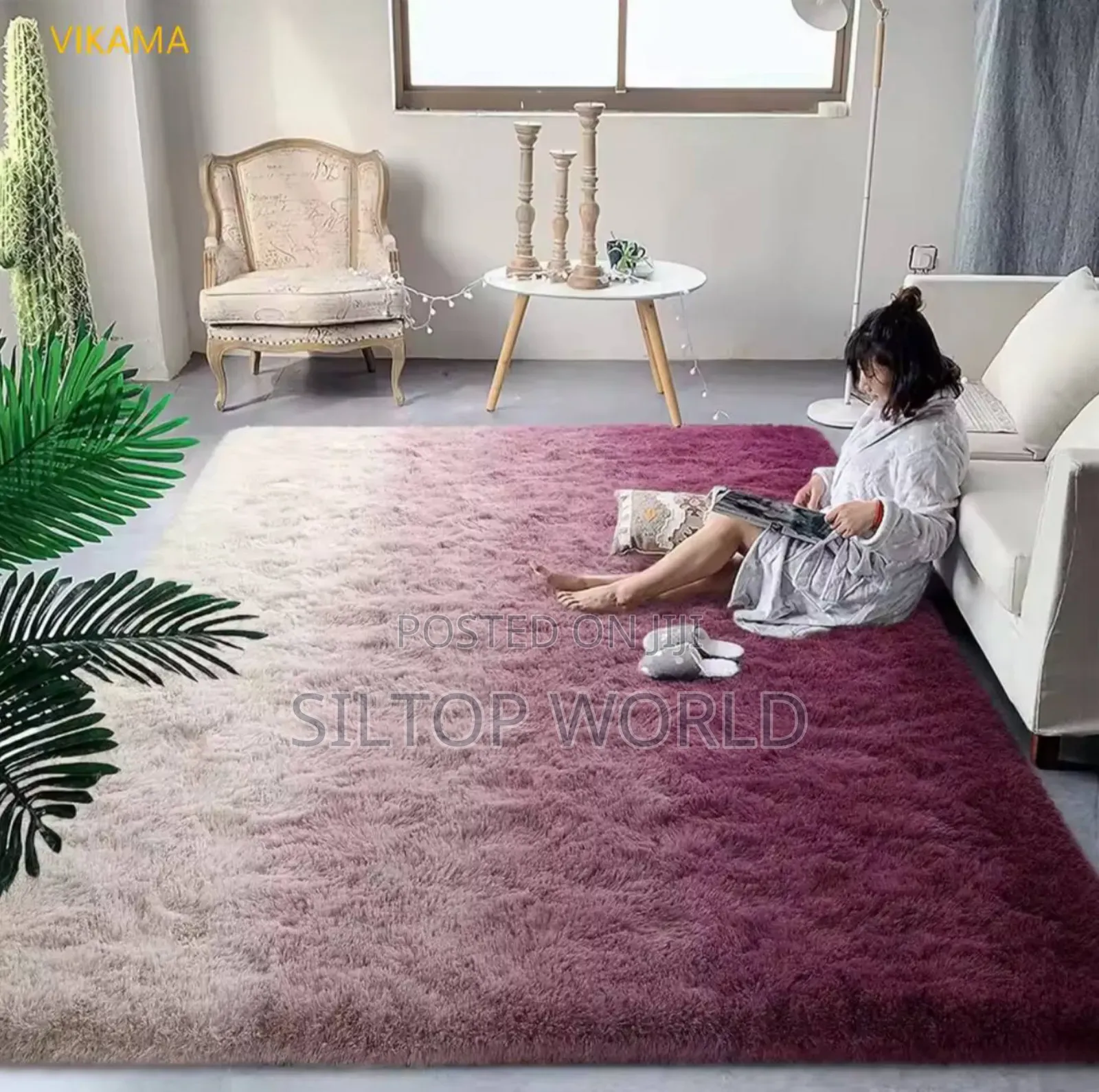 Quality 5 X 7 Living Room Designed Super Soft 3d Center Rug.