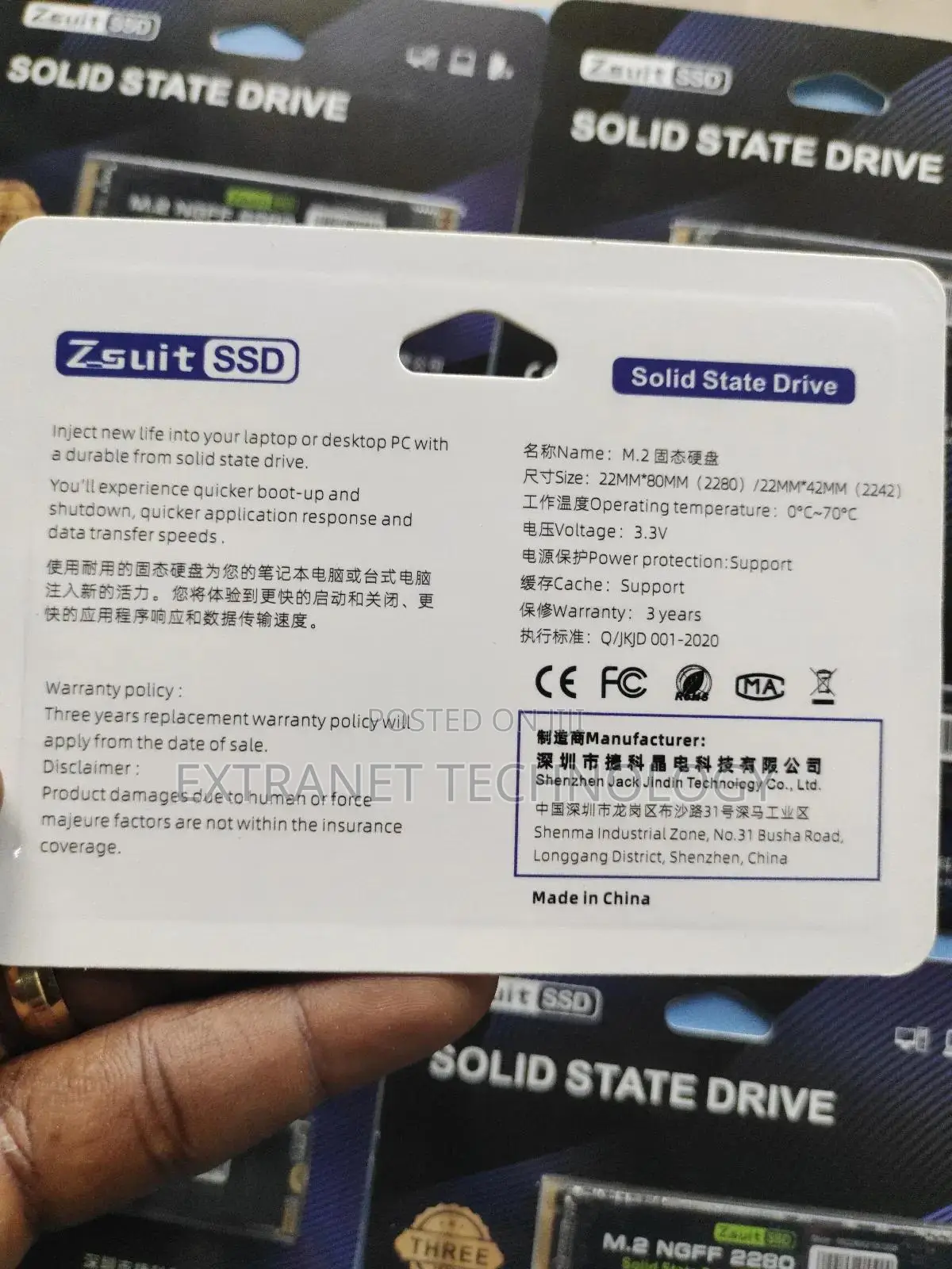 Original Zsuit 512gb Ssd Solid State Drive