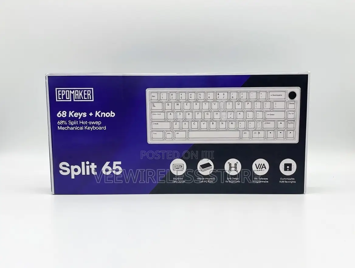 Epomaker Split65 Qmk/Via Wireless Mechanical Keyboard