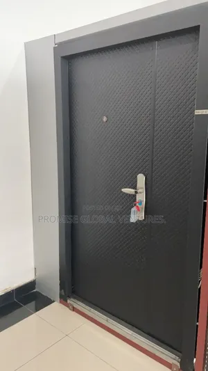 4ft Black Steel Door