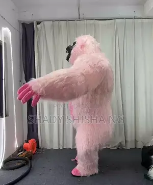 Pink Gorilla Mascot Custom