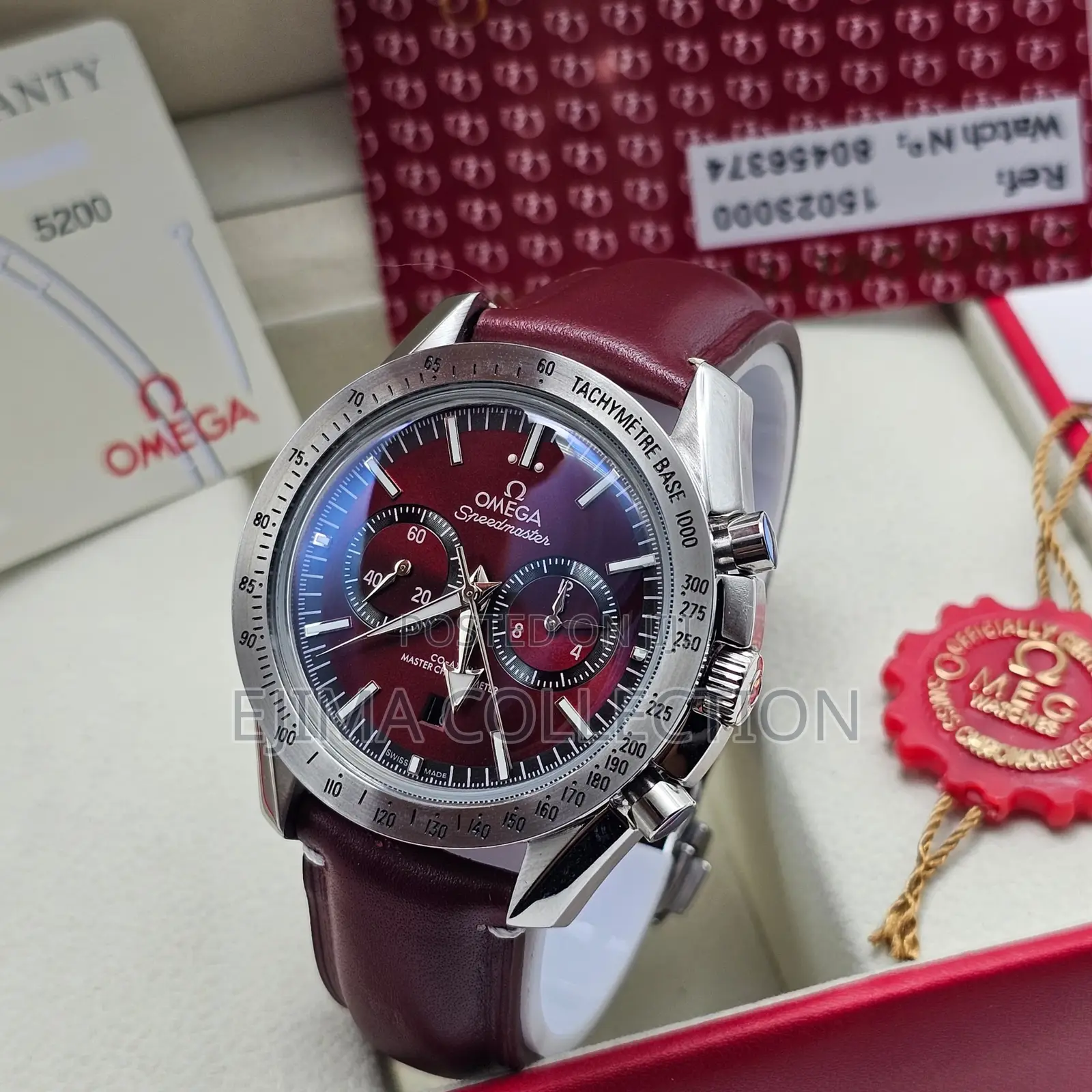 High Quality Automatic Omega Leather Watch