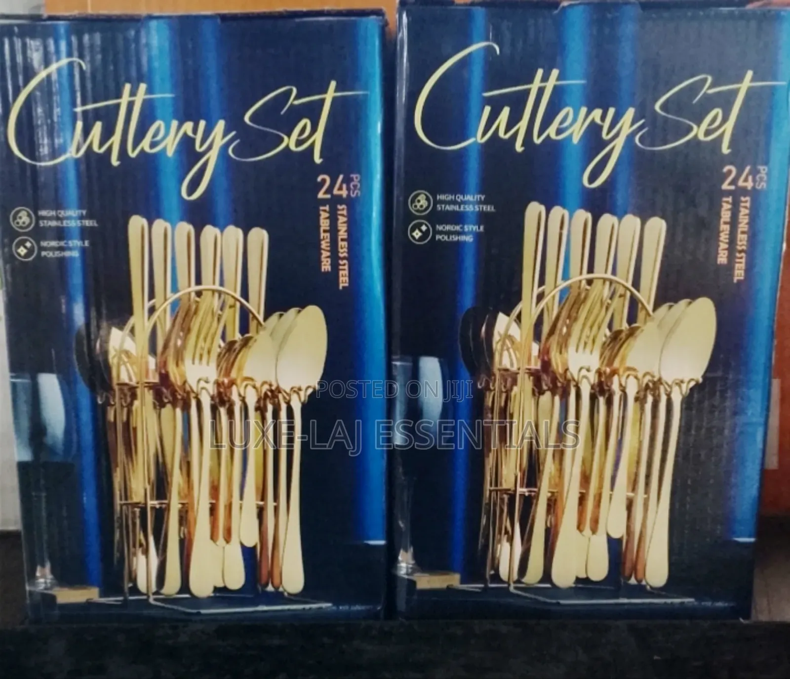 Golden Cutlery Set