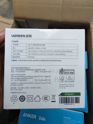 Ugreen Nexode 45w Gan Wall Charger