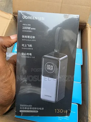Ugreen Nexode 20000mah 130w Power Bank With A Built-in Usb-c Cable.