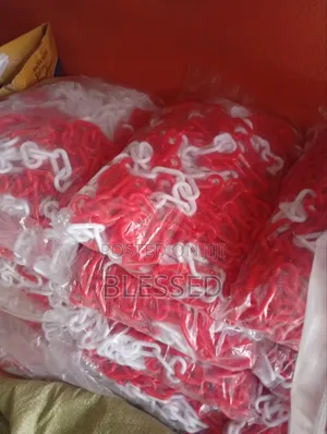 6mm *25meters Plastic Chain White And Red