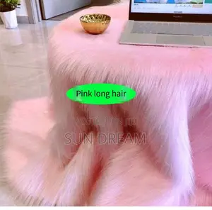 Pink Plush Table Cloth Furry Table Mat Fur Mat 40cm*80cm