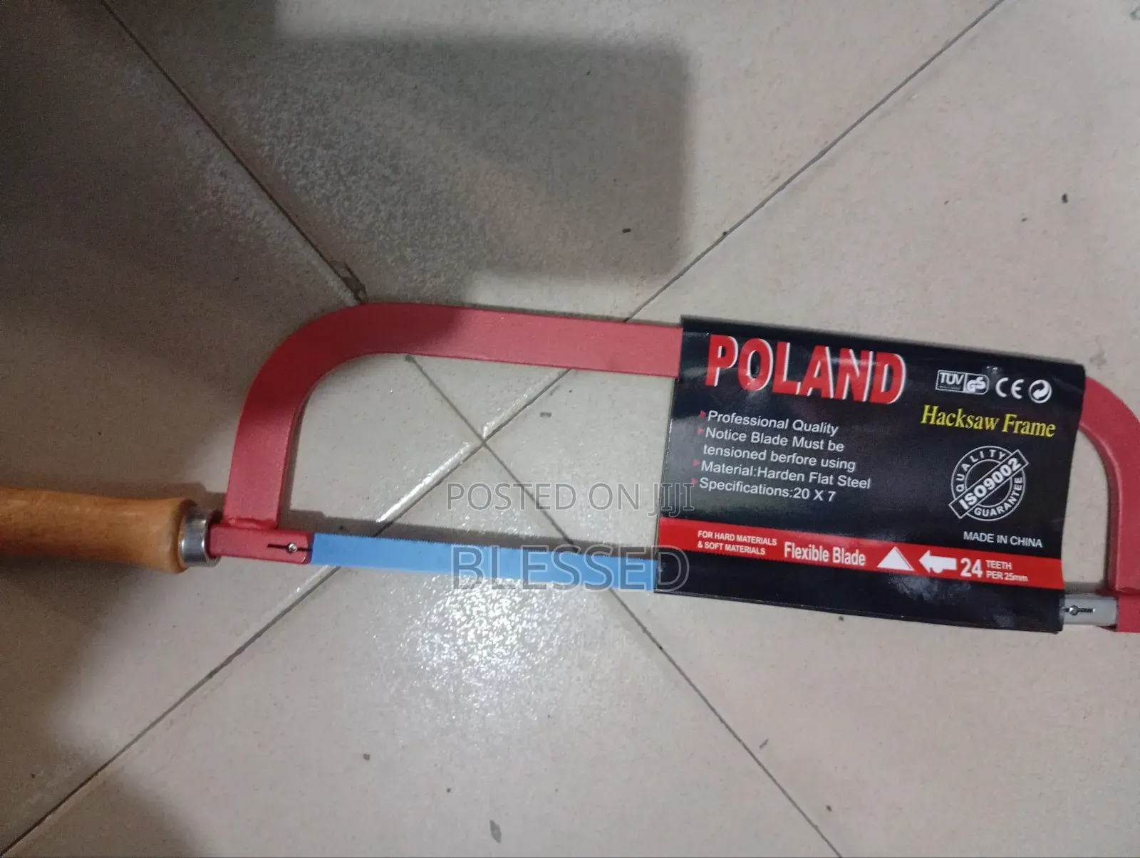 Hacksaw Frame With Blade
