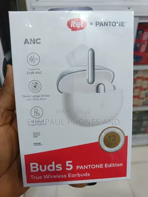 Itel Buds 5 Pantone Edition Cloud Dancer 32hrs Playtime 4mic Enc