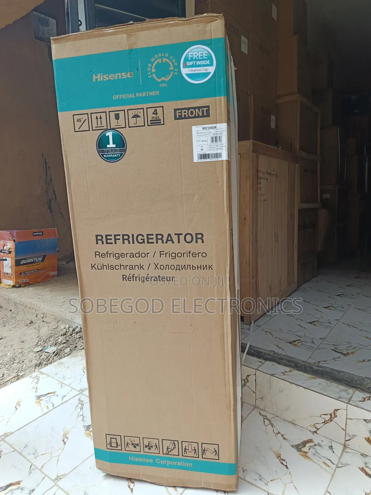 Original Hisense Top Freezer Refrigerator 154l