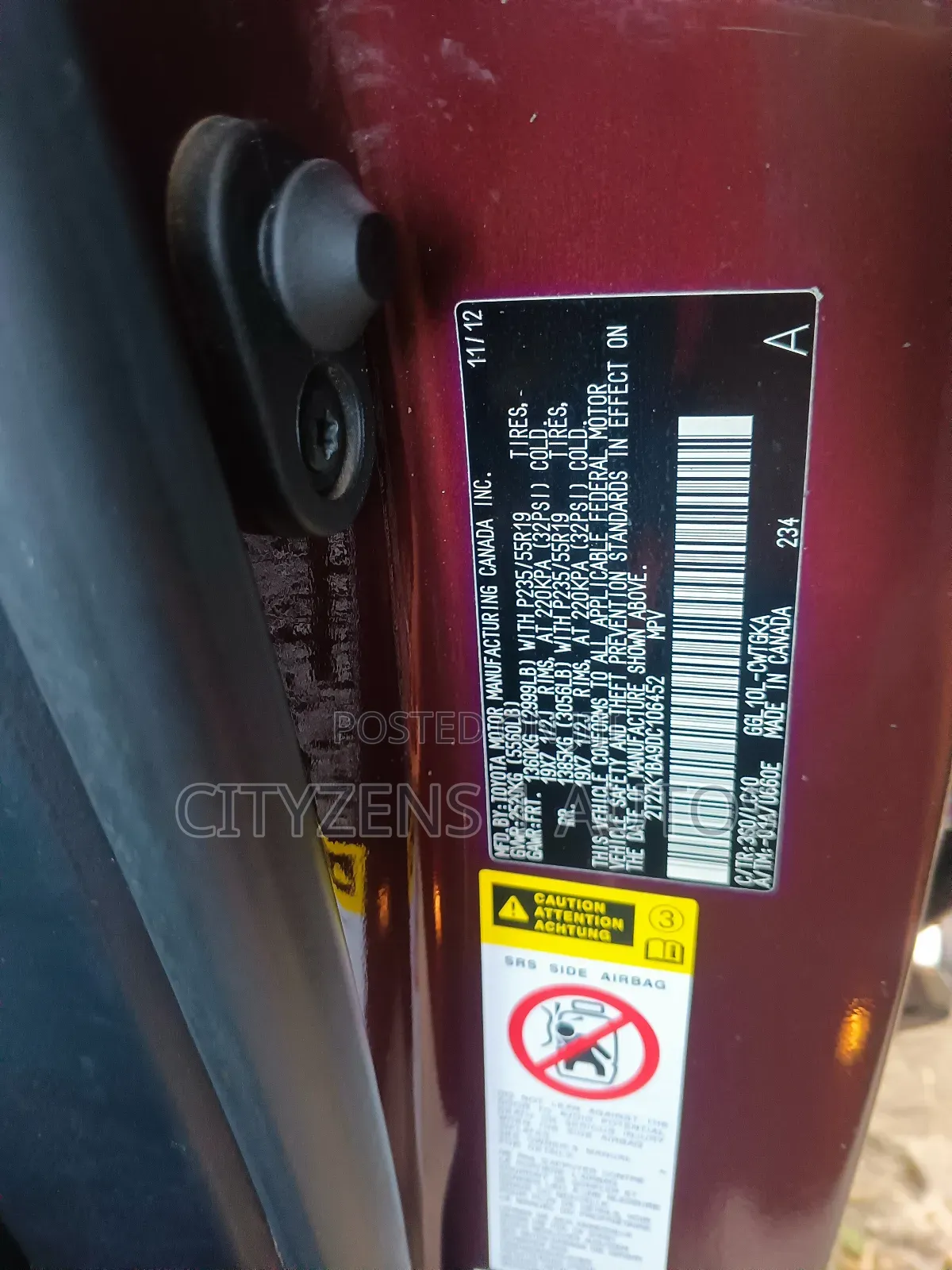 Lexus RX 350 2013 Red