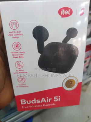 Itel Tws Budsair 5i Earbuds -ear Design Deep Bass Iew-51 -
