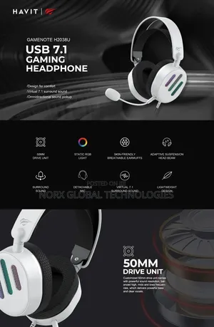 Havit H2038u Usb 7.1 Gaming Headphones