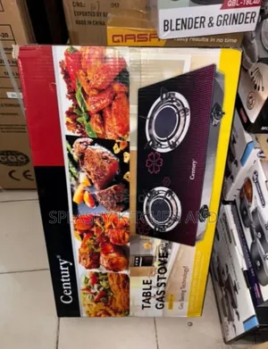 Century 2 Burner Infrared Glass Tabletop Gas Cooker