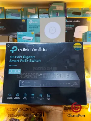 Tp-Link 10-Port Gigabit Smart Poe Switch | CCTV Network- 24 Ports