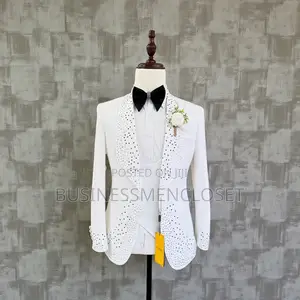 High Quality White Wedding Tuxedo Suits