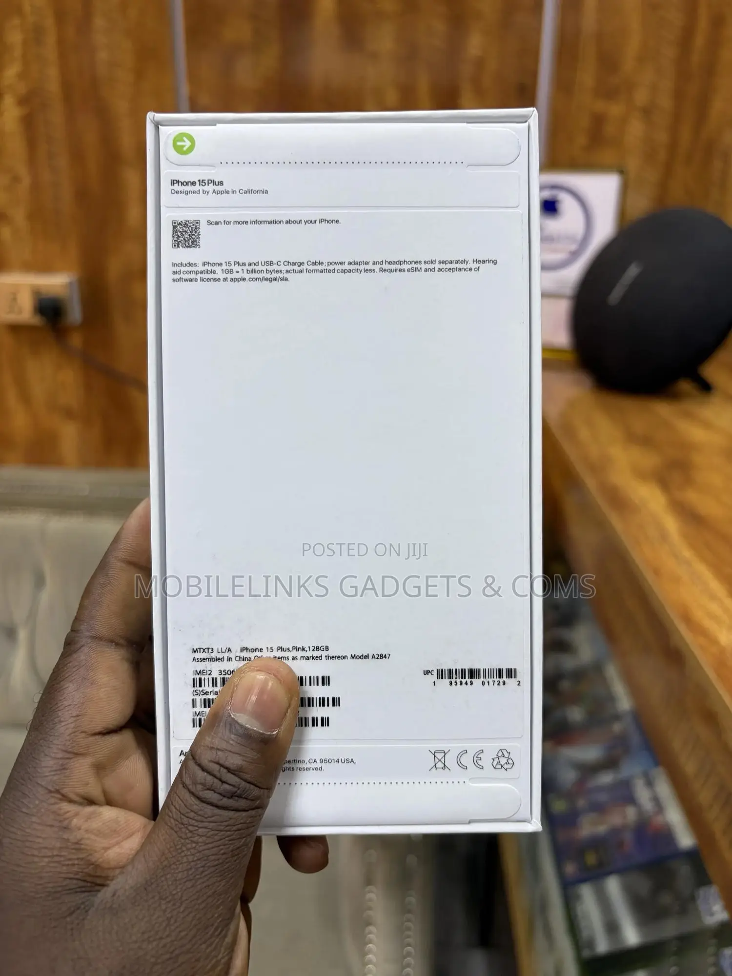 New Apple iPhone 15 Plus 128 GB Pink