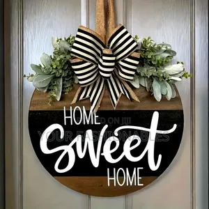 Beautiful Home Sweet Home Door Wreath Decoration