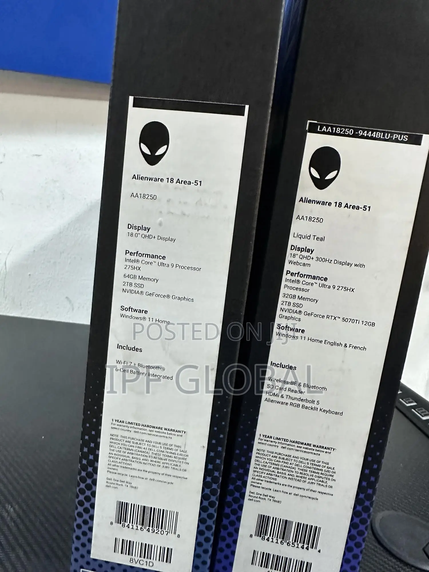 New Laptop Dell Alienware 18 Area-51 32GB Intel Core Ultra 9 SSD 2T