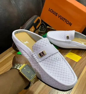 White Louis Vuitton Half Shoes Abl 7r