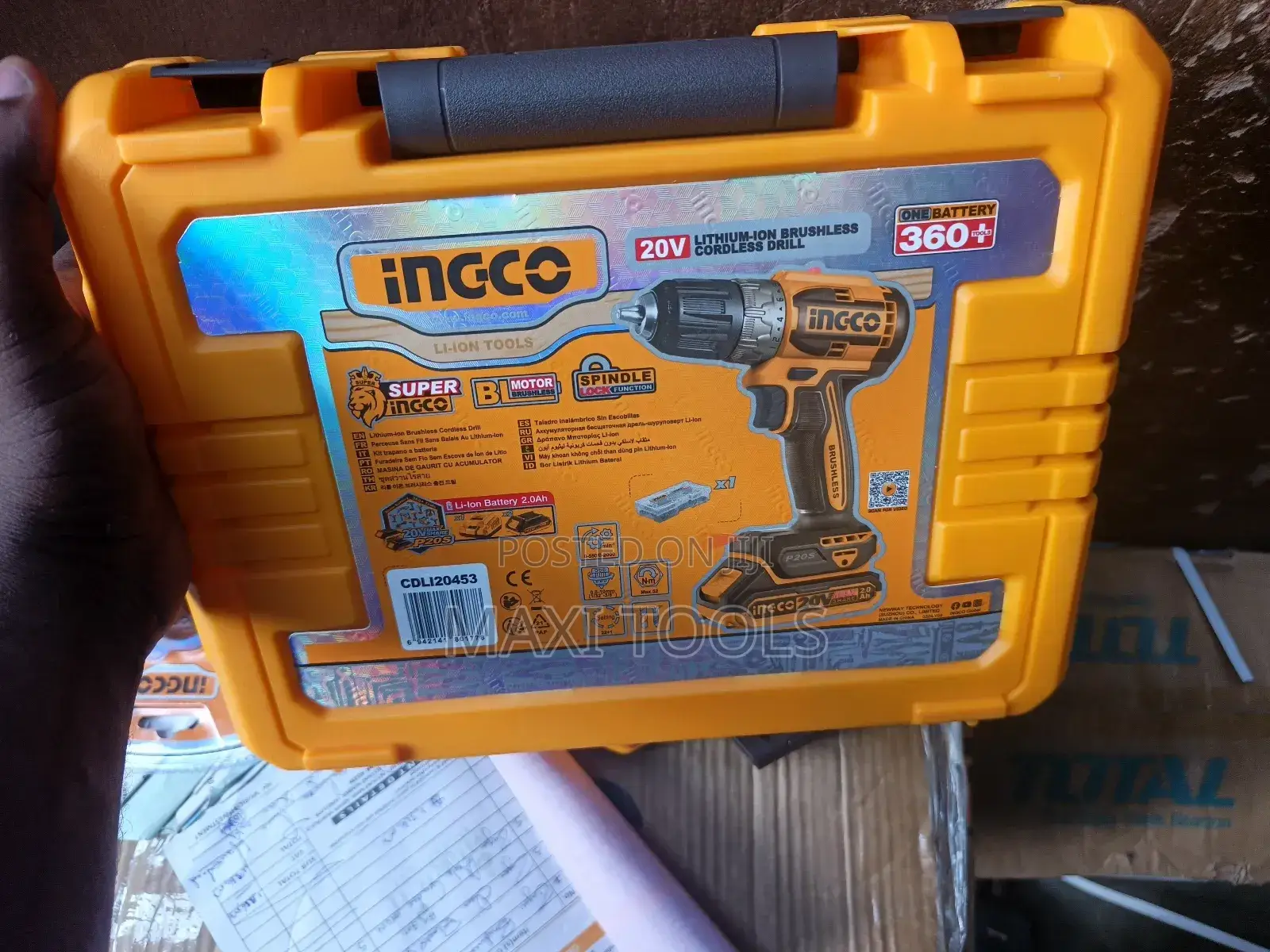 Ingco Cordless Drill Machine Brushless