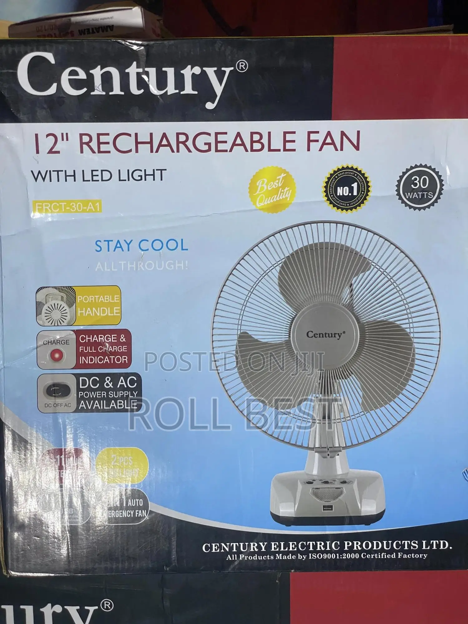 Century Rechargeable Fan
