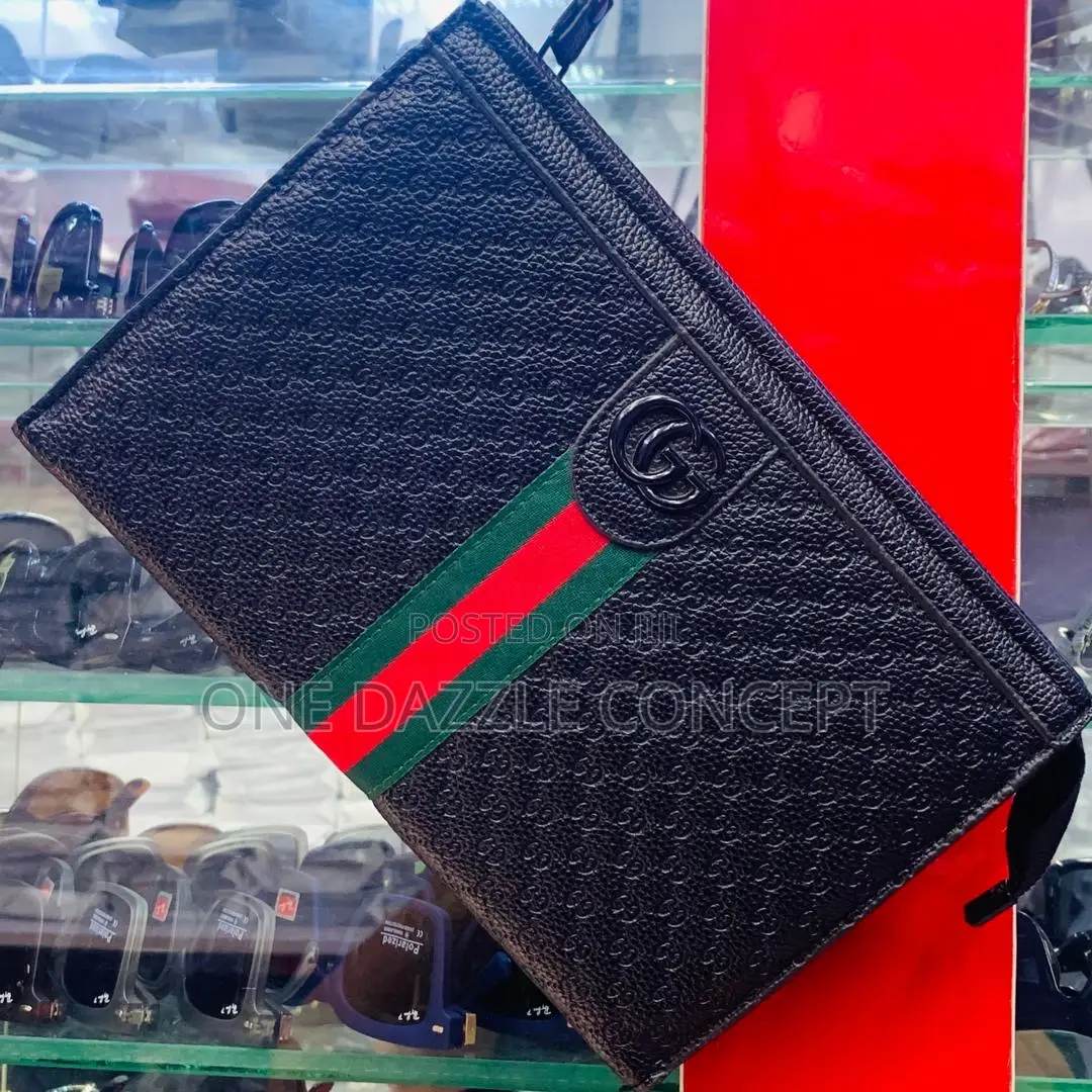 Leather Envelop Clutch Bag for Men