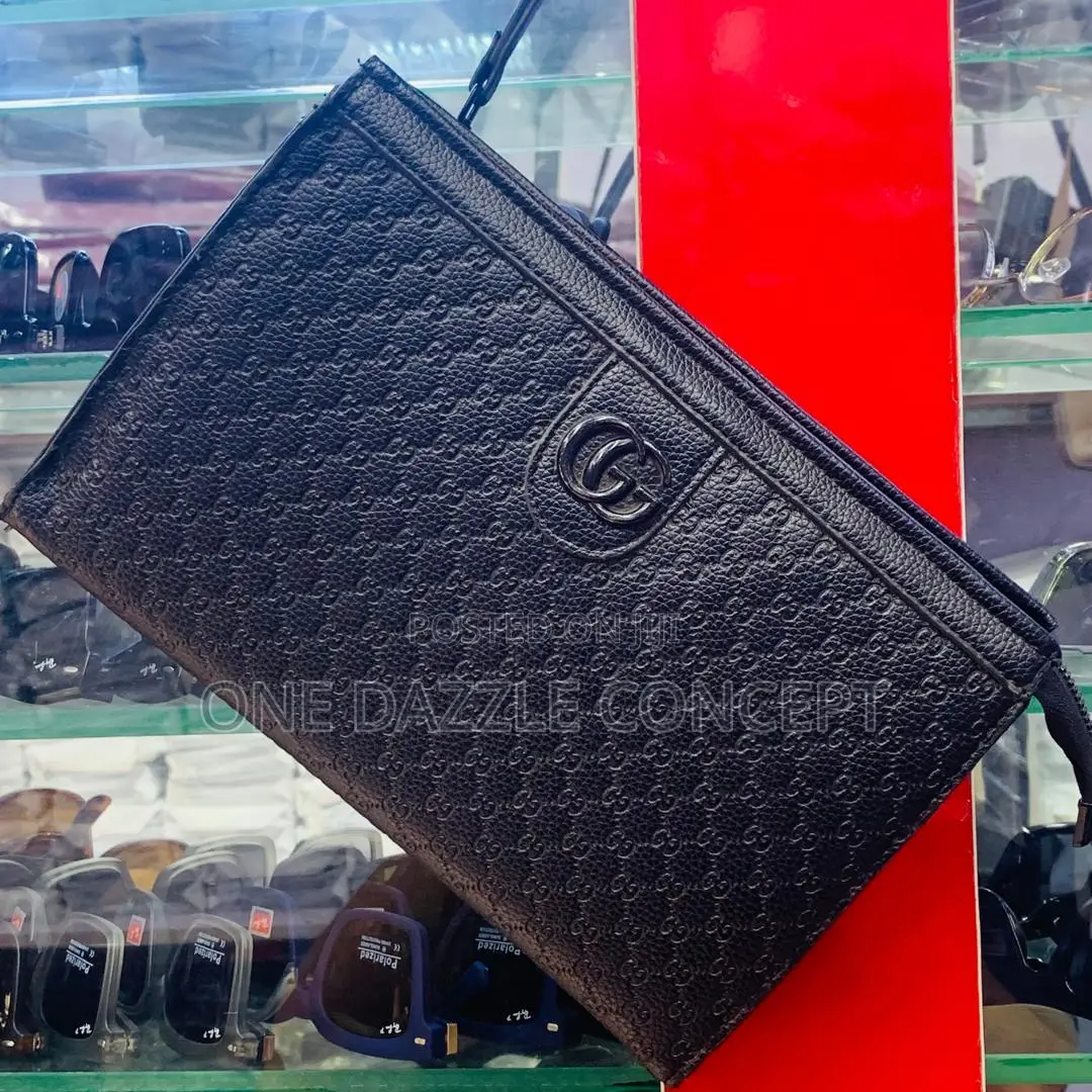 Leather Envelop Clutch Bag for Men