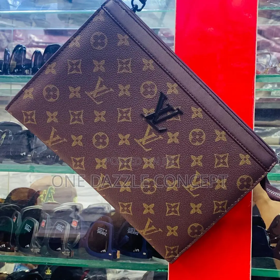 Leather Envelop Clutch Bag for Men