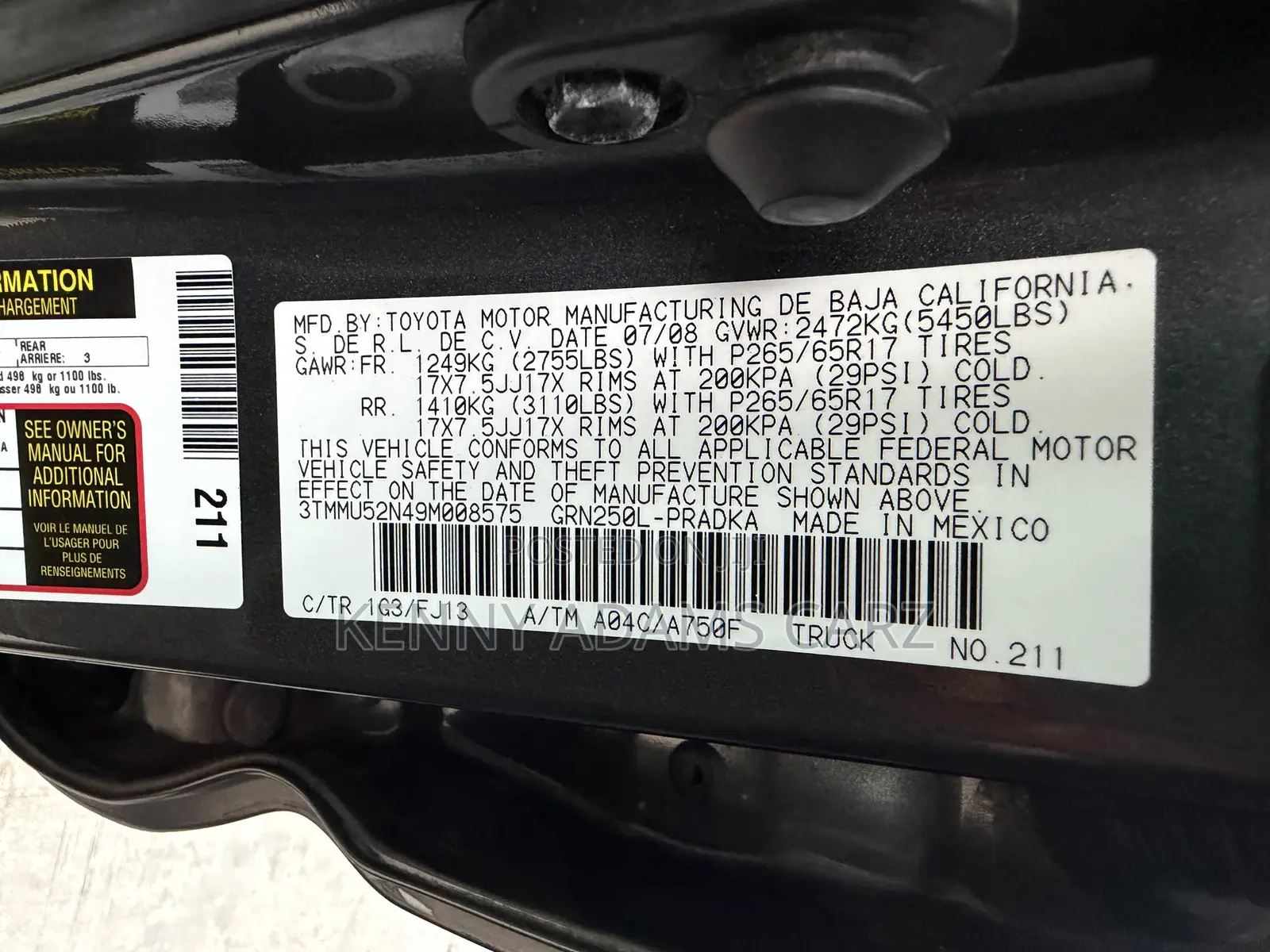 Toyota Tacoma Double Cab V6 Automatic 2009 Gray