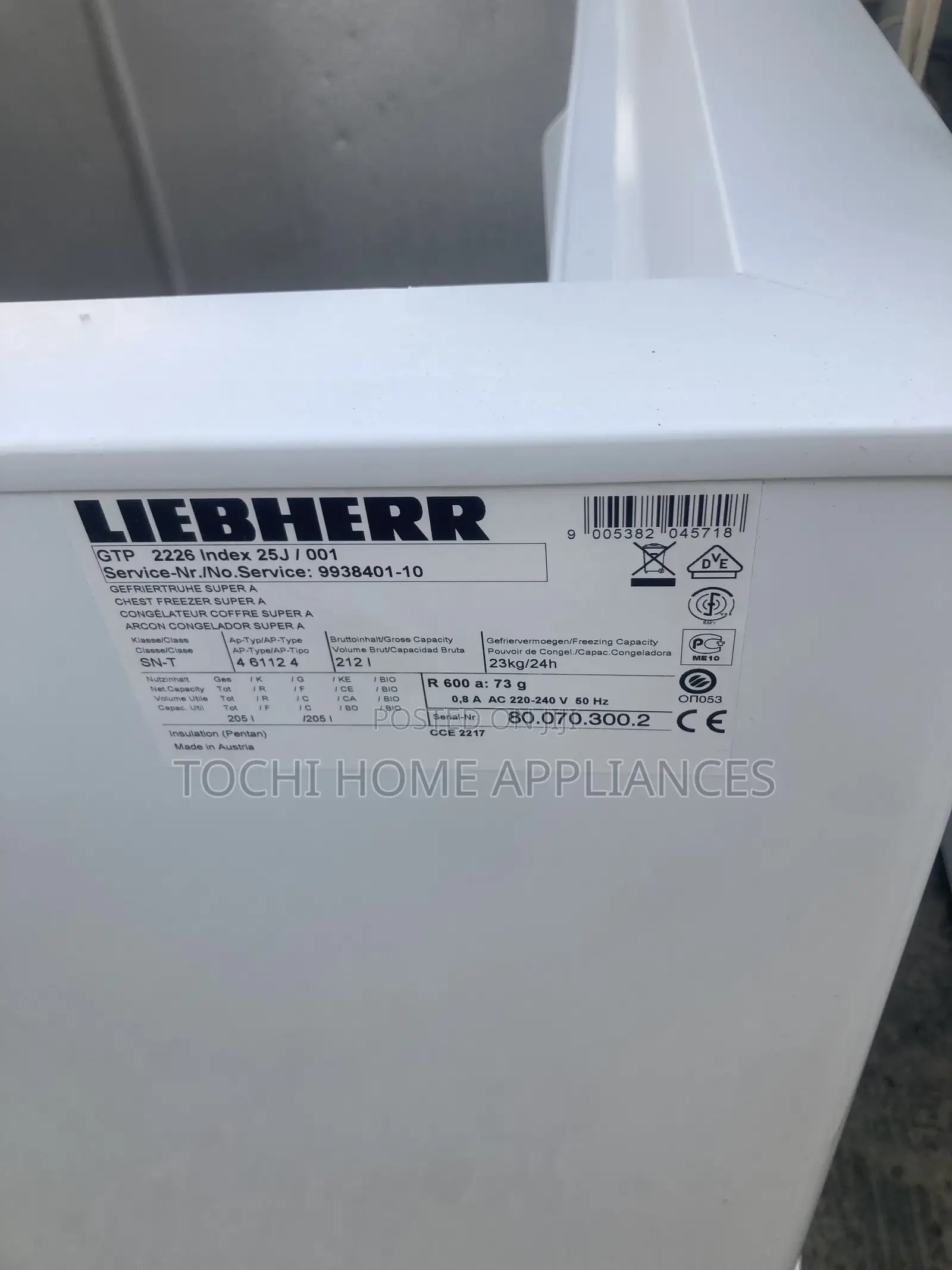 German Deep Freezer