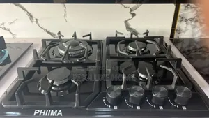 4 Burner Black Stainless Gas Hob