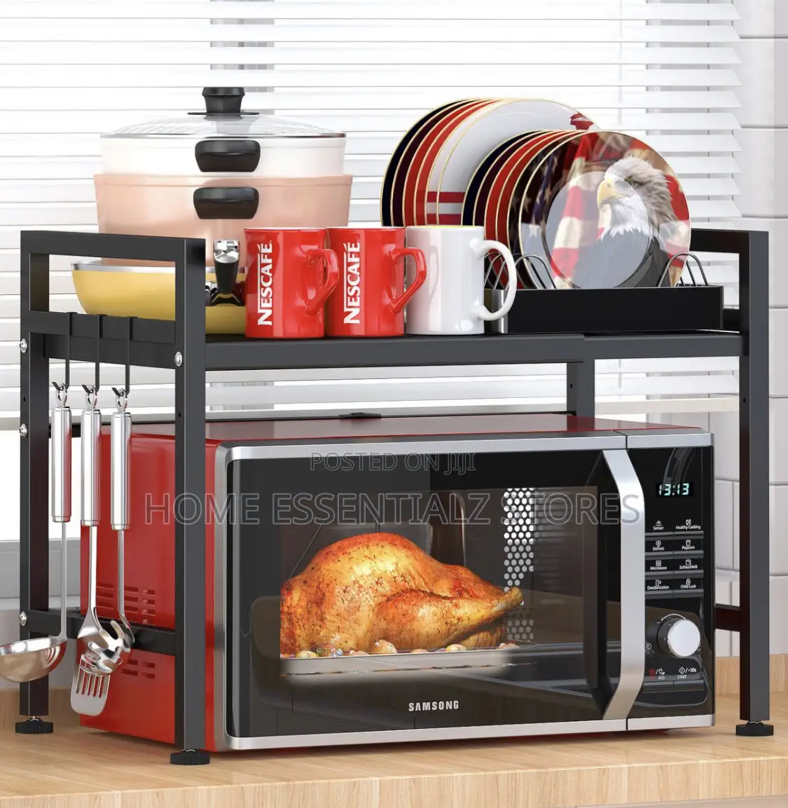 Single Deck Microwave Stand Rack